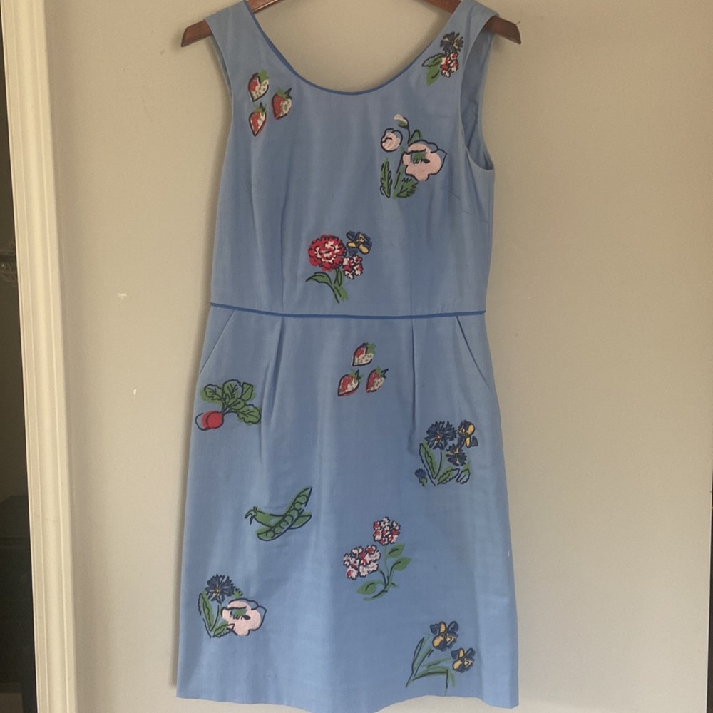 Boden embroidered summer dress size 6R